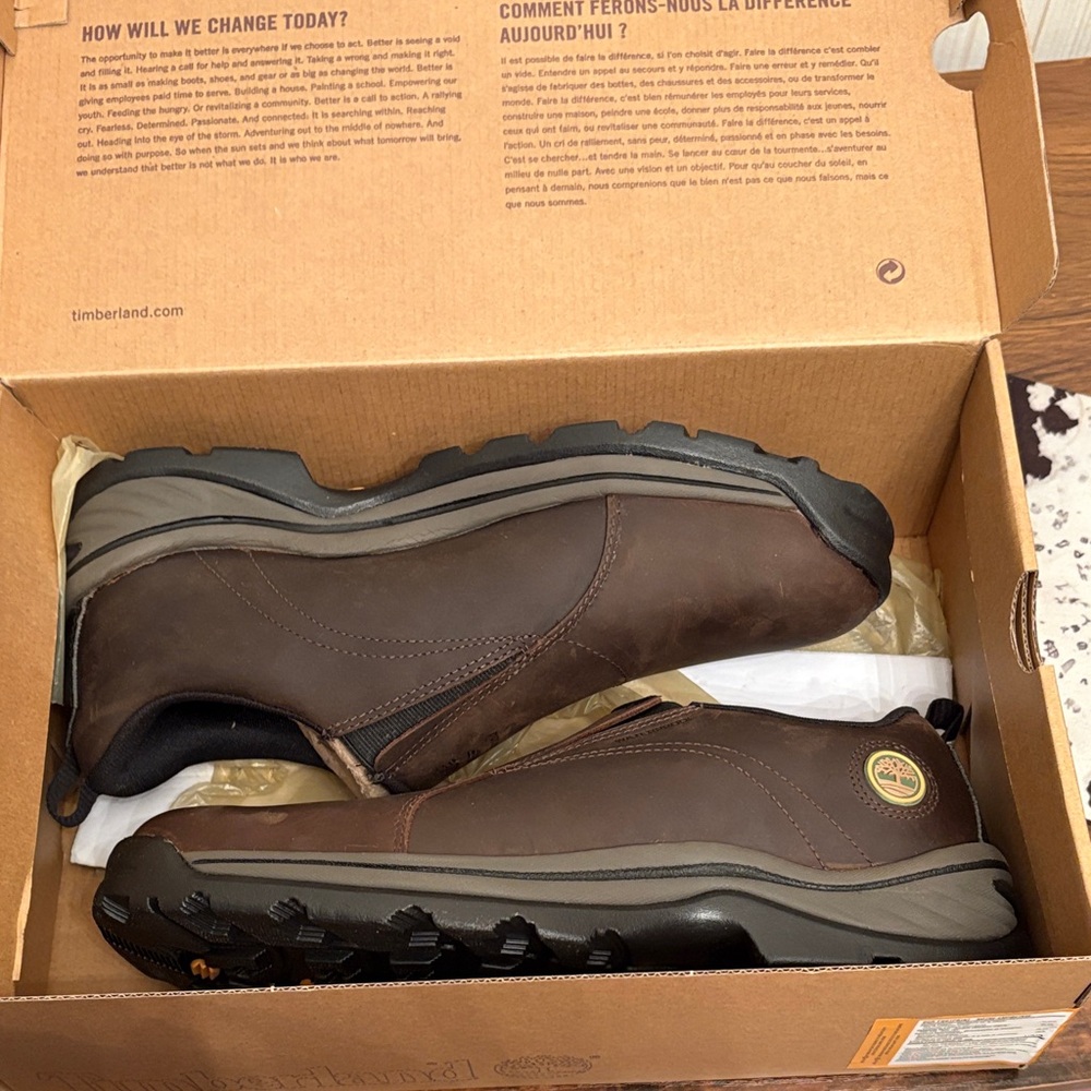 Timberland Men's Dark Brown Slip-On Boots - Picture 2 of 4